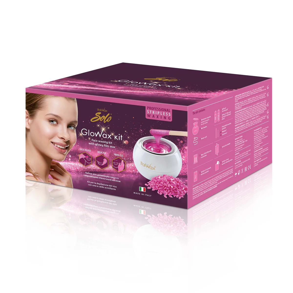 <b>ItalWax Solo Glowax kit</b><br>Набор для депиляции лица в домашних условиях